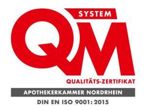 Qualitätszertifikat der Apothekenkammer Nordrhein